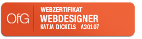 Zertifikat Webdesign Katja Dickels